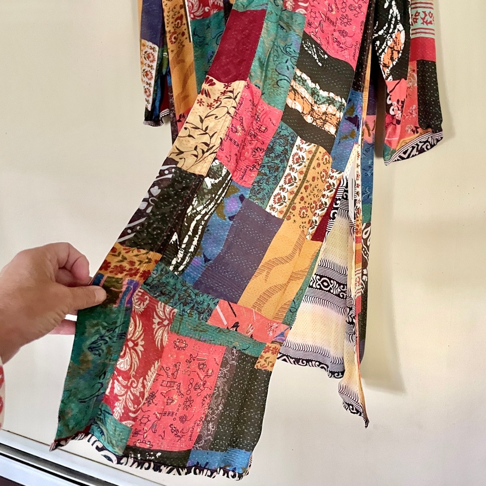 J Peterman | Clara’s Patchwork Print Reversible R… - image 4